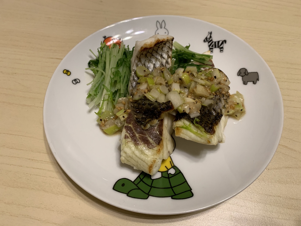 レシピ有り チヌのネギ塩だれ焼きが超絶美味 こもチックの釣りブログ 仮